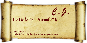 Czibók Jermák névjegykártya